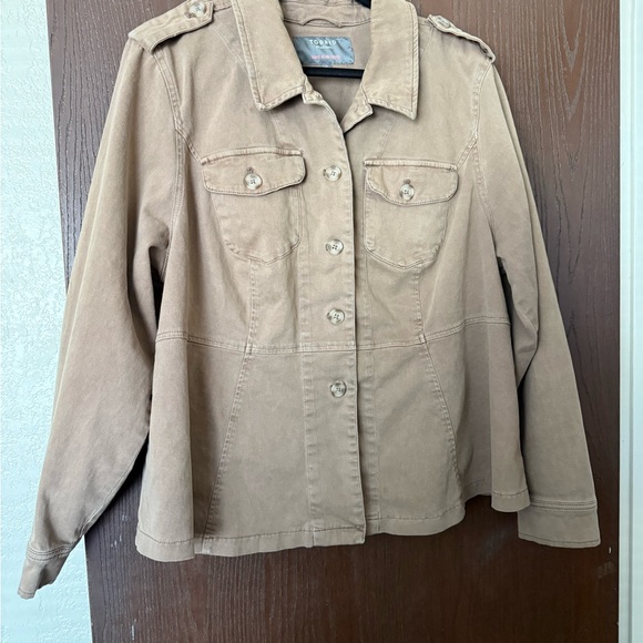 torrid Jackets & Blazers - Torrid Tan Utility Jacket